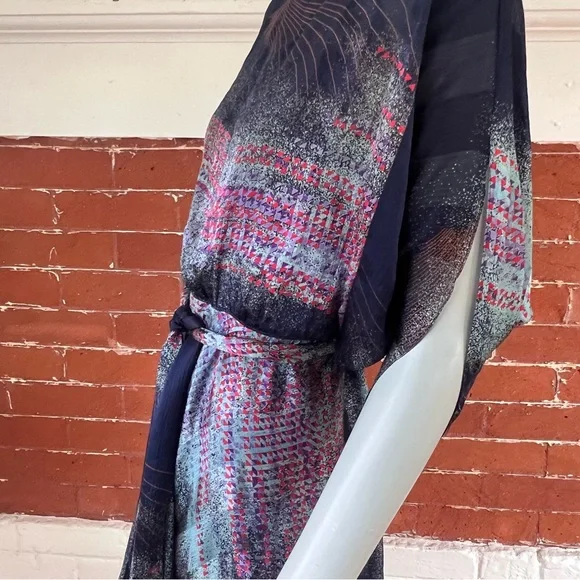 Vintage The Silk Farm 80’s Silk Midi Dress - Picture 7 of 16